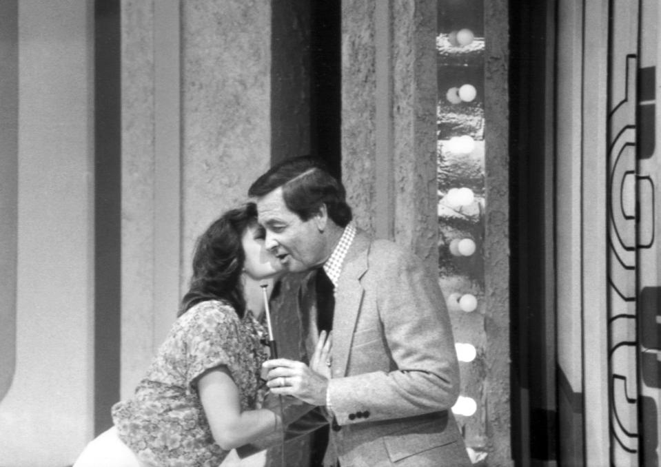 There was a lot of kissing on game shows in the '80s.