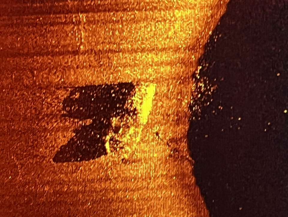 A side-scan sonar image shows the wreck of Quest lying upright and intact on the seabed. / Credit: Photo © Canadian Geographic