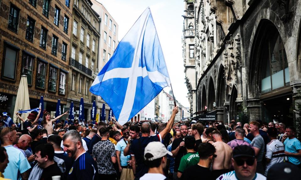 Scotland fans filled the streets of Munich ahead of the tournament opener (Getty Images)