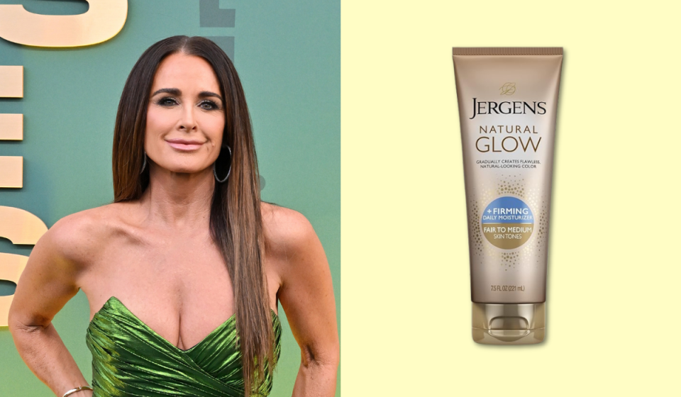 Kyle Richards, self-tanner