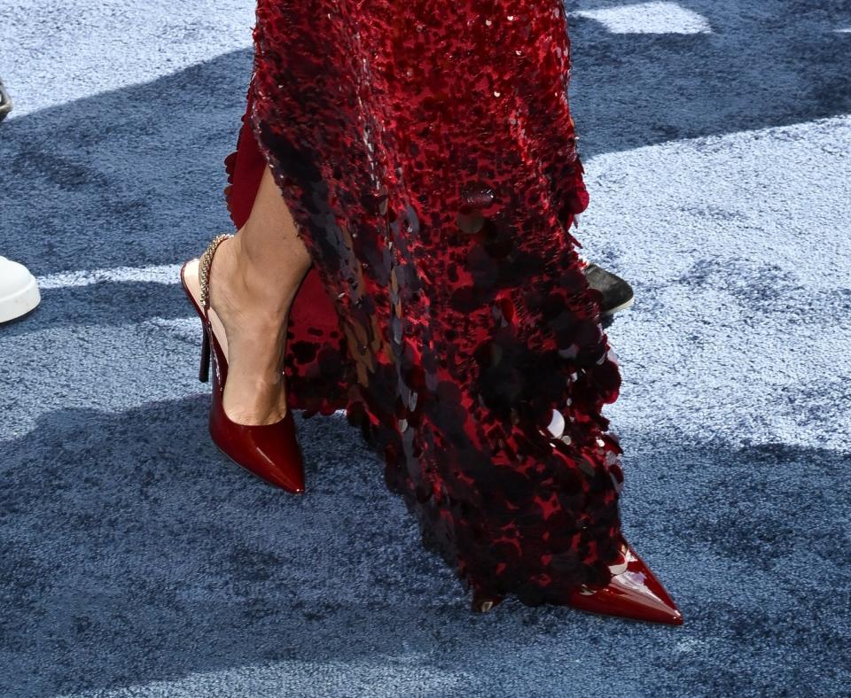 Alicia Keys, Gucci, Tony Awards 2024, slingback, custom, musical, red carpet