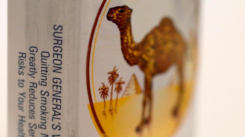 PHOTO: The U.S. Surgeon General's Warning appears on a pack of Camel cigarettes purchased at a Chicago area news stand on Nov. 30, 2012. (Charles Rex Arbogast/AP)