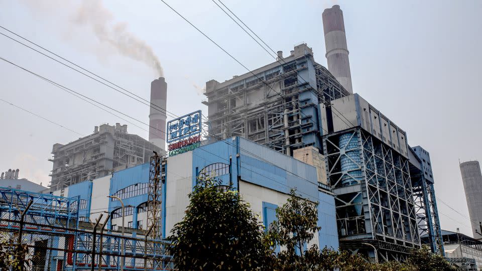 A coal-fired thermal power plant on the outskirts of Visakhapatnam, Andhra Pradesh, in India on March 20, 2022. - Dhiraj Singh/Bloomberg/Getty Images