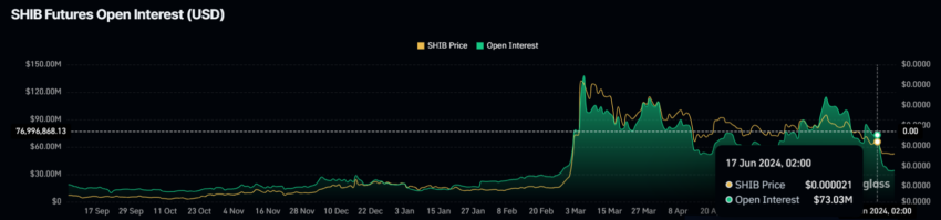 Shiba Inu Open Interest. 