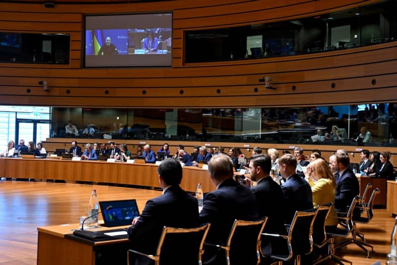 A general view of the EU-Ukraine Intergovernmental Conference in Luxembourg. -/European Council/dpa