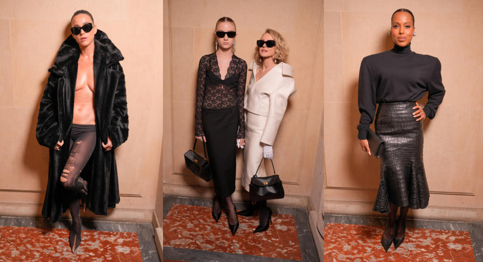 Front Row at Balenciaga Fall 2024 Couture Show: All the Shoe Moments [PHOTOS]