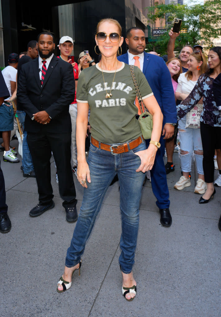 NEW YORK, NEW YORK - JUNE 18: Celine Dion is seen on June 18, 2024 in New York City. (Photo by Gotham/GC Images)