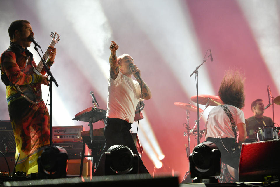 Mark Bowen, Joe Talbot, Lee Kiernan and Jon Beavis of IDLES