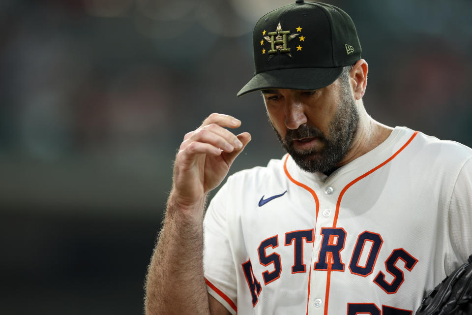 Justin Verlander will miss a second straight start and head to the injured list. (Photo by Tim Warner/Getty Images)