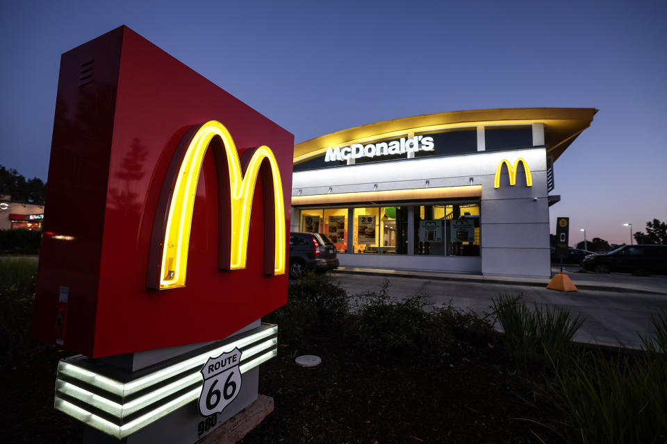 Azusa, CA, Monday, April 1, 2024 - McDonalds located on Rte. 66.  (Robert Gauthier/Los Angeles Times via Getty Images)