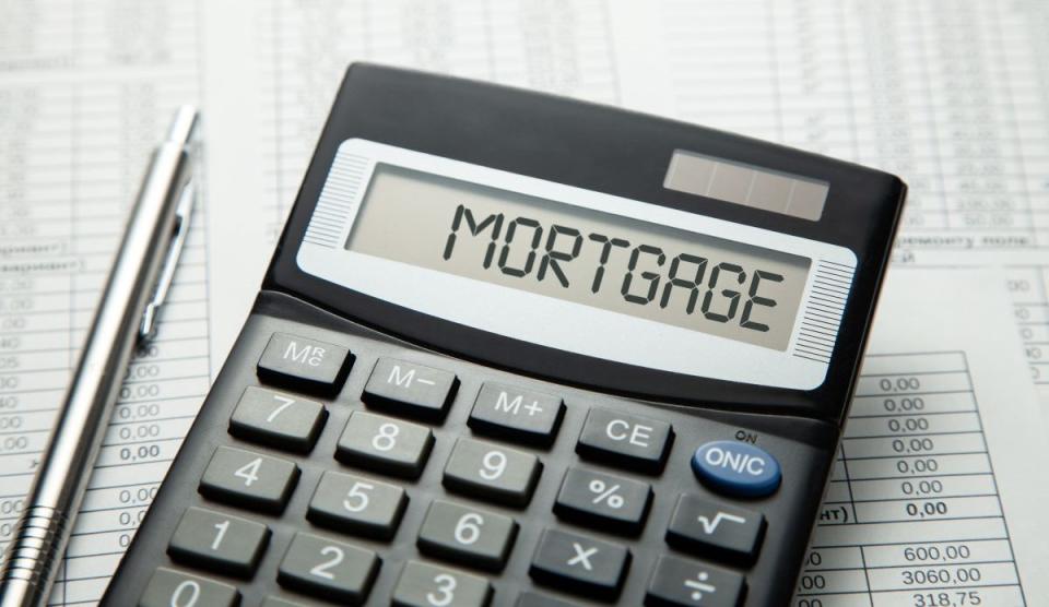 a calculator that says Mortgage