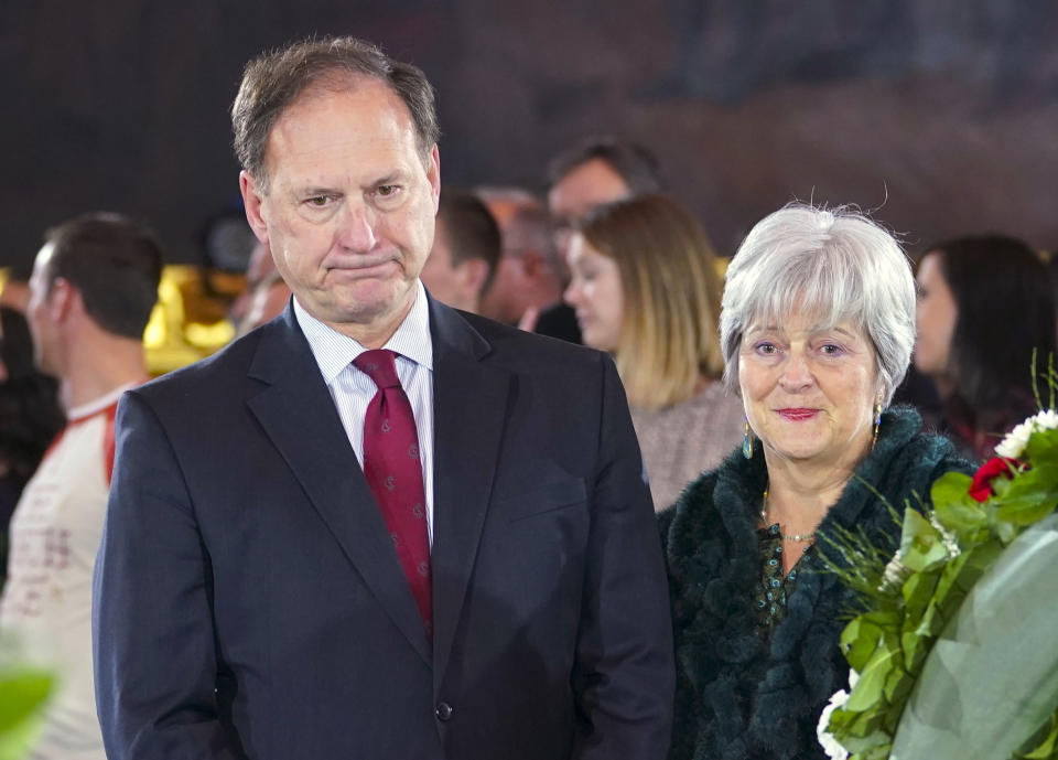 Supreme Court Justice Samuel Alito Jr., left, and his wife, Martha-Ann Alito