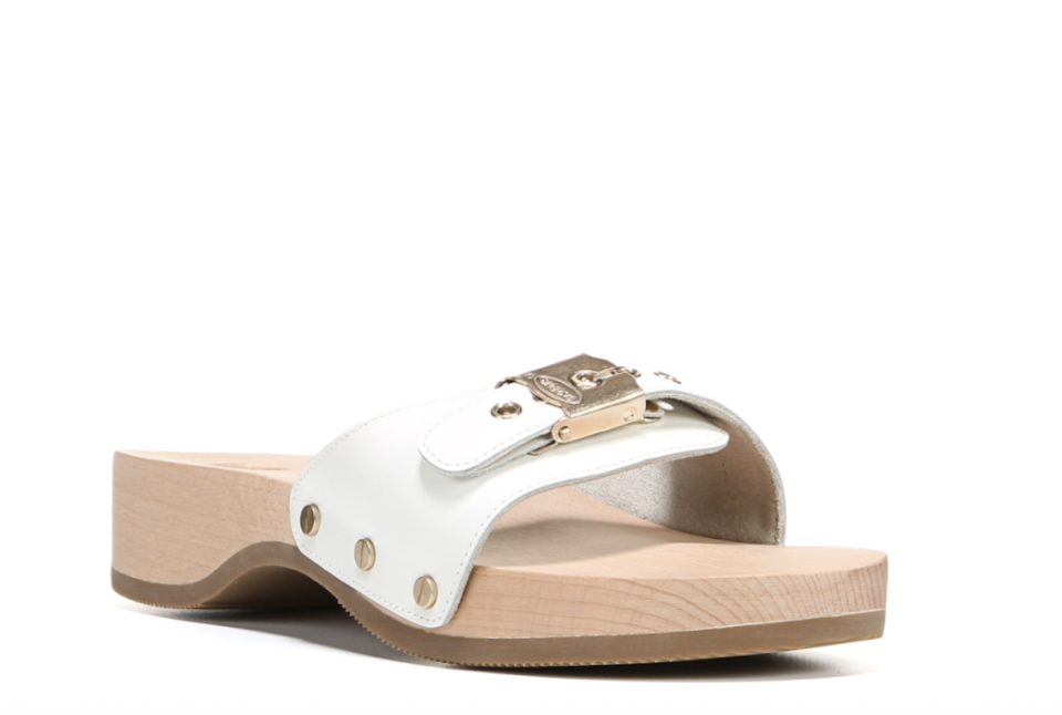 Dr. Scholl's original sandal in white.