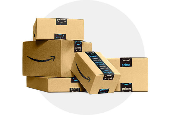 Amazon Prime shipping boxes.