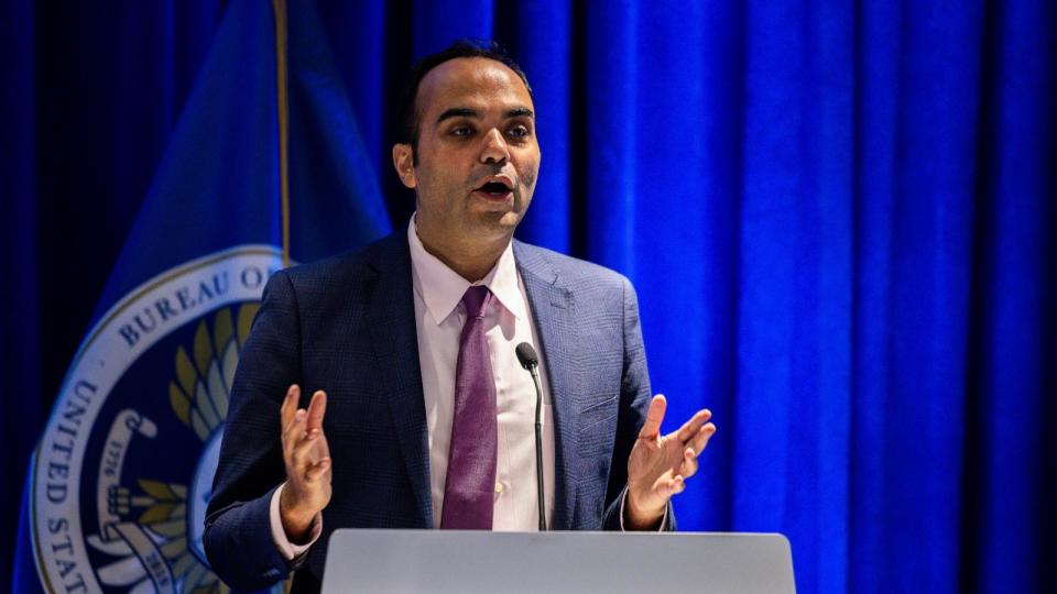 Rohit Chopra, director of the Consumer Financial Protection Bureau, speaks during a hearing in Washington, DC, US, on Thursday, May 9, 2024. (PHOTO: Tierney L. Cross/Bloomberg via Getty Images) (Bloomberg via Getty Images)
