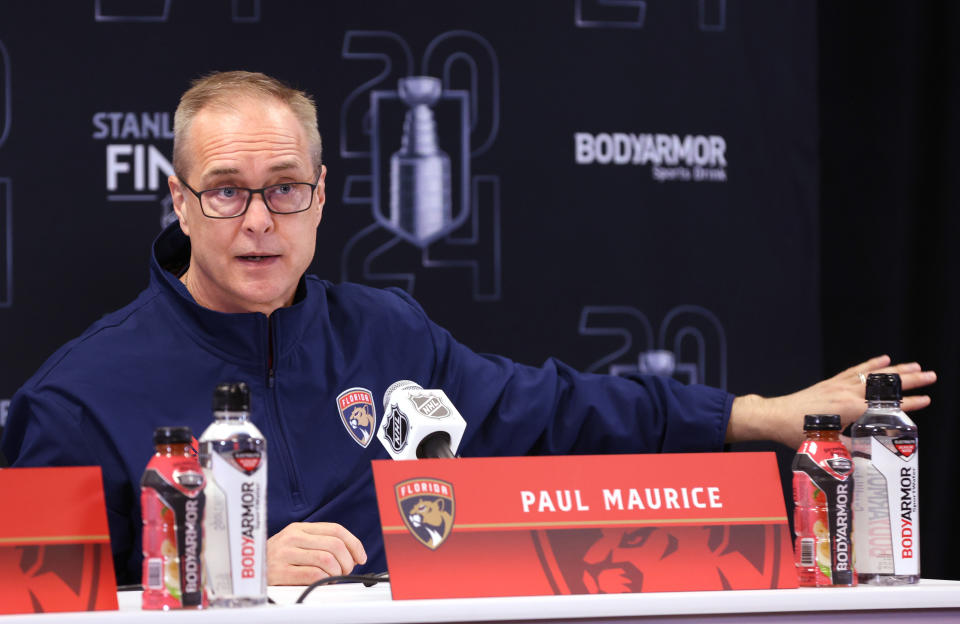 Florida Panthers head coach Paul Maurice got his start behind an NHL bench with the Hartford Whalers in 1995. (Photo by Dave Sandford/NHLI via Getty Images)
