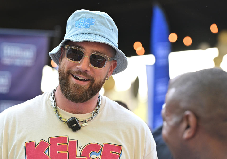 There's little if anything left for Travis Kelce to accomplish on the football field. At the same time, there's a lot for him to walk away from. (Fernando Leon/Getty Images)