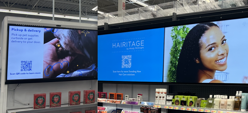 Walmart Supercenter in Secaucus, NJ features features digital touchpoints located throughout the store help share products and offer pickup and delivery for online orders. (Photo taken by Yahoo Finance/Brooke DiPalma).