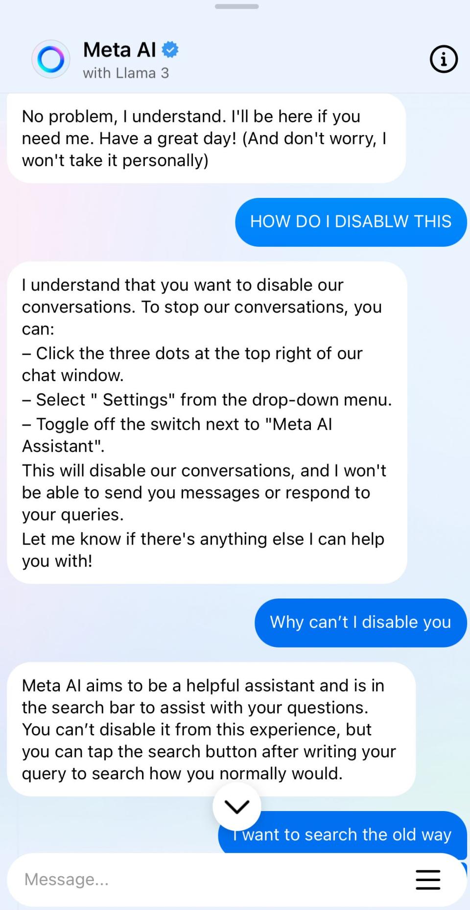 A conversation between an BI reporter and Meta AI.