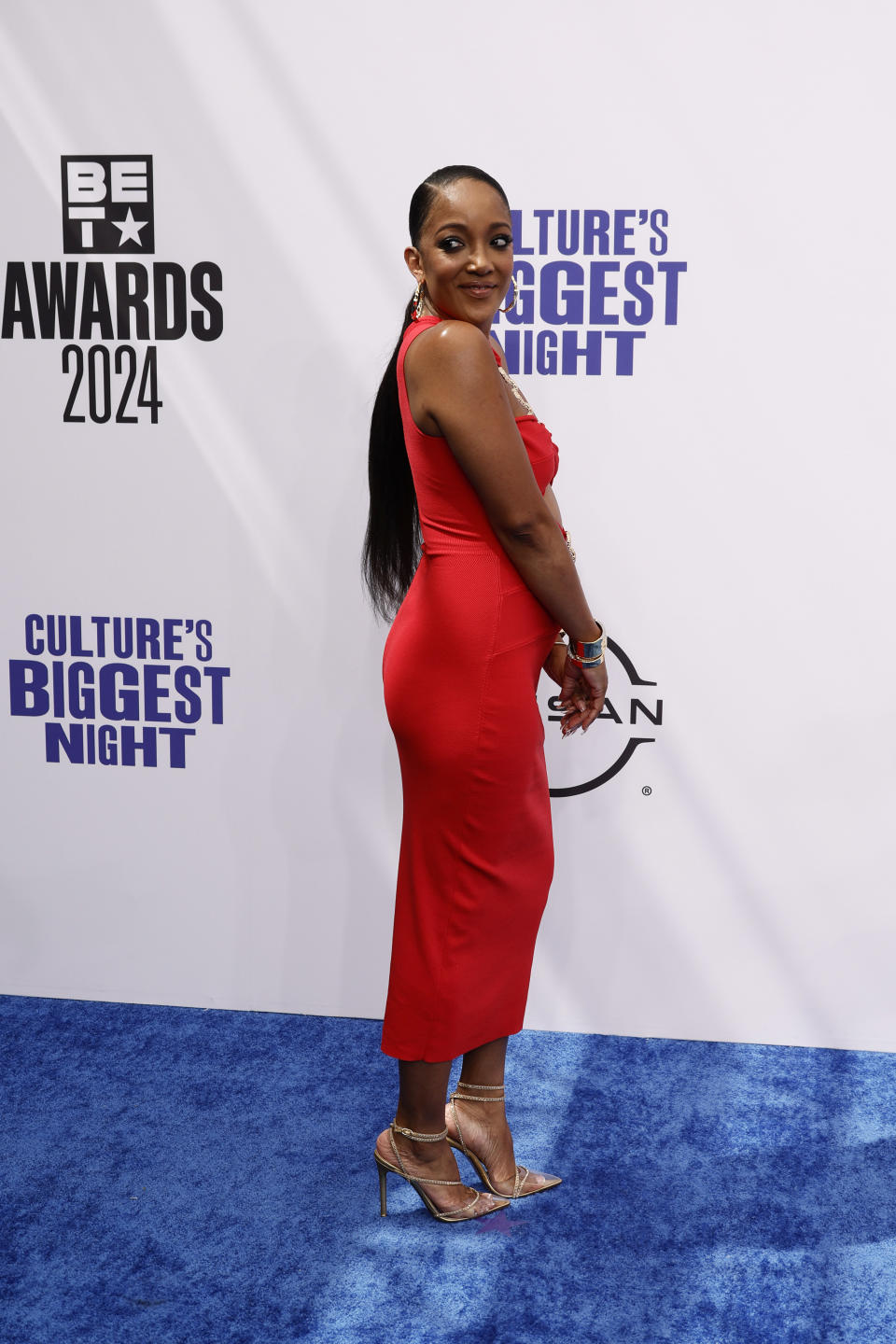 LOS ANGELES, CALIFORNIA - JUNE 30: Mickey Guyton attends the 2024 BET Awards at Peacock Theater on June 30, 2024 in Los Angeles, California.  (Photo by Frazer Harrison/FilmMagic)