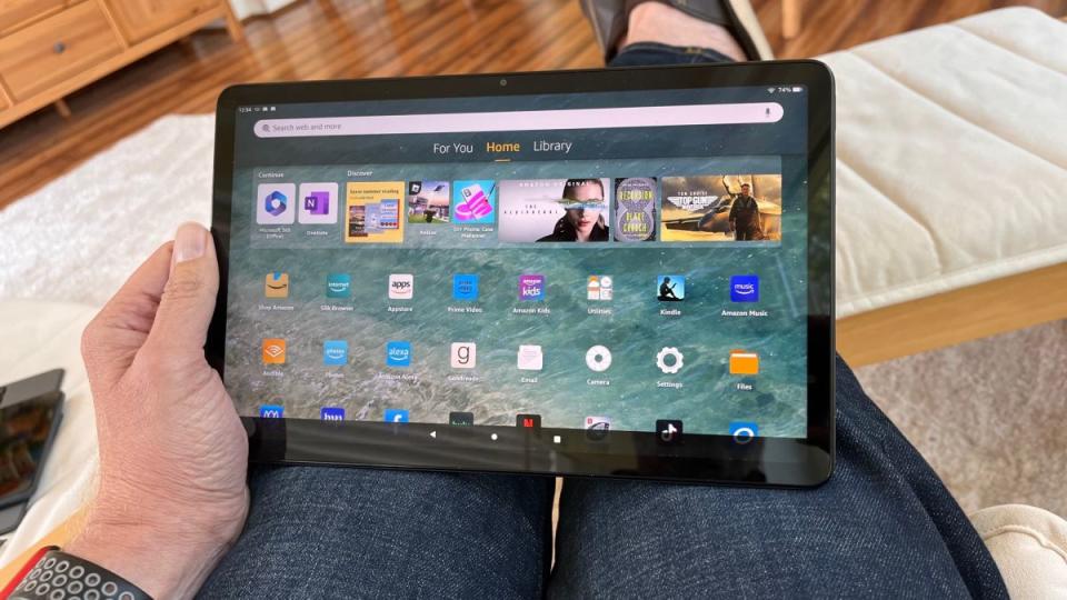 A photo of the Amazon Fire Max 11 tablet.