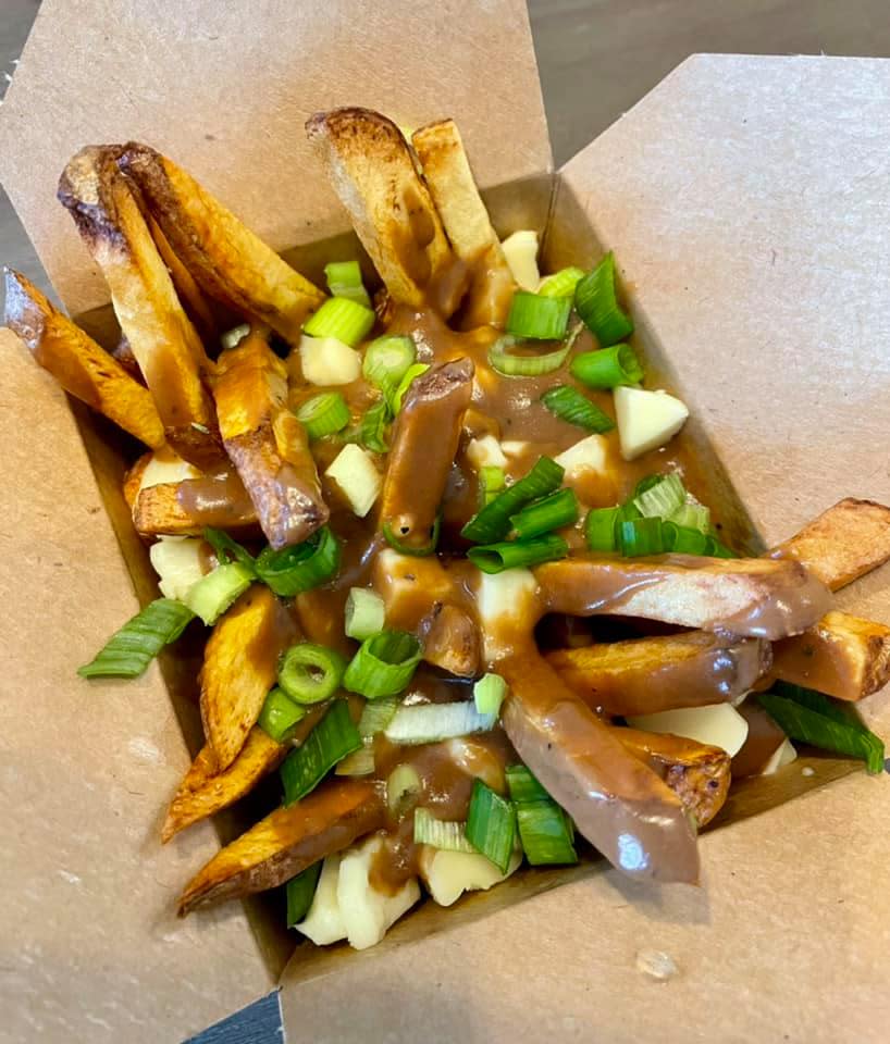 The Poutine Peddlers food truck in Taunton offers lots of different menu options, including "The OG," featuring hand cut fries with house made brown gravy, squeaky Wisconsin cheddar cheese curds and scallions.