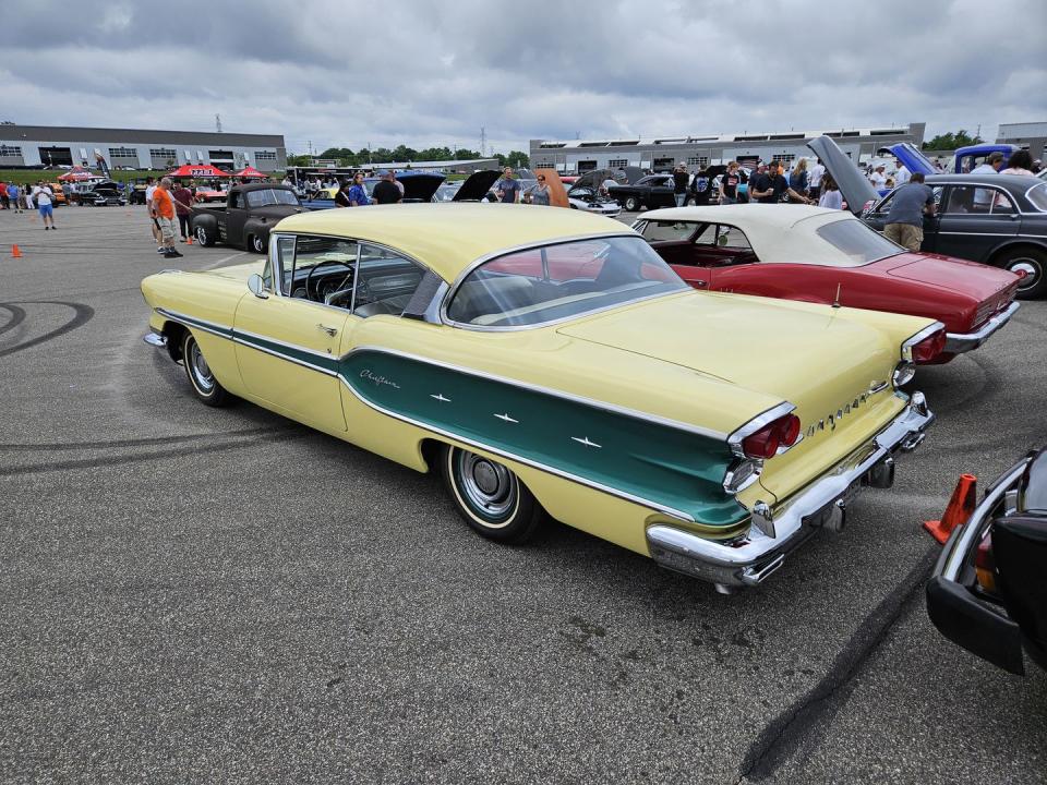 1958 pontiac chieftain at m1 concourse vintage cars and coffee 2024