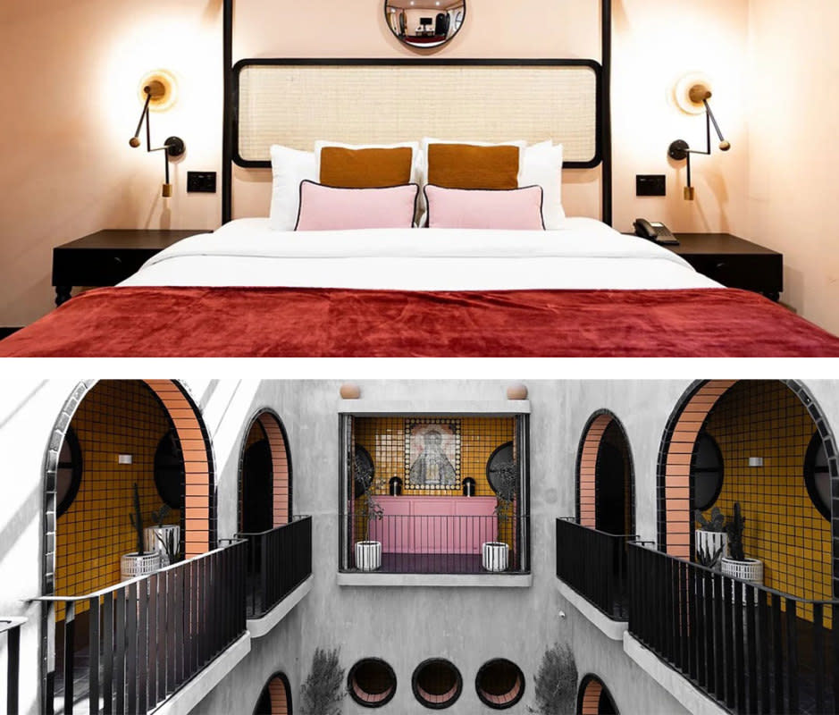 Casa Hoyos features 16 uniquely designed guest rooms in a restored colonial building. 