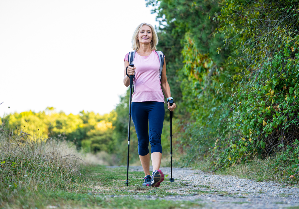 For all ages and all seasons, these trek poles provide added security on all types of terrain. (Getty)