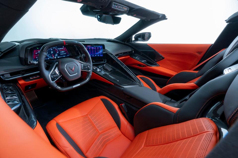 2025 chevrolet corvette zr1 convertible interior
