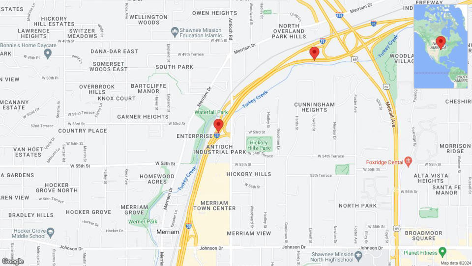 A detailed map that shows the affected road due to 'Reports of a crash on northbound I-35' on July 26th at 3:23 p.m.