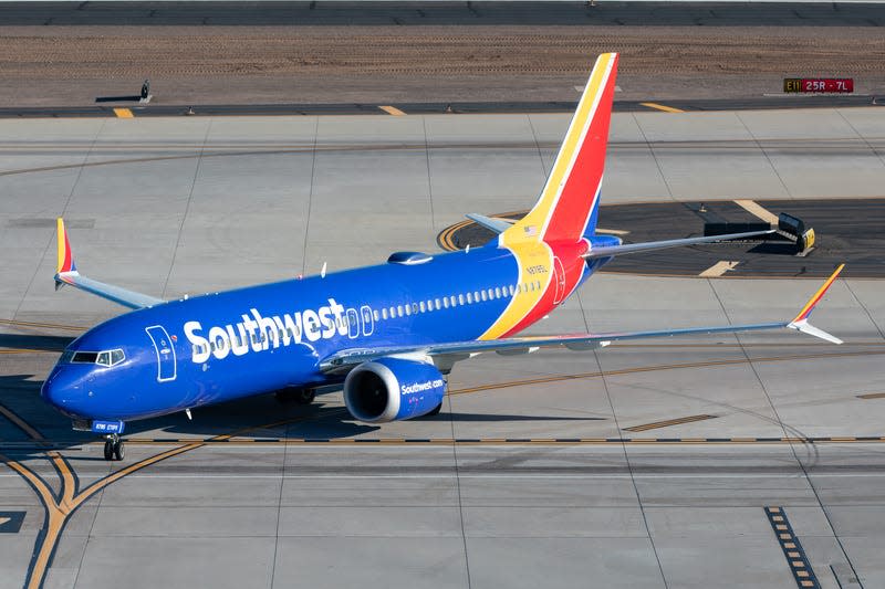 A Southwest Boeing 737 is at Phoenix Sky Harbor International Airport in Arizona, USA, on July 2, 2024. - Photo: Robert Smith (Getty Images)