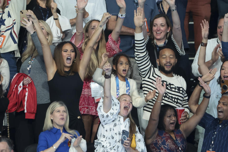 Ariana Grande, left, and British actress and singer Cynthia Erivo