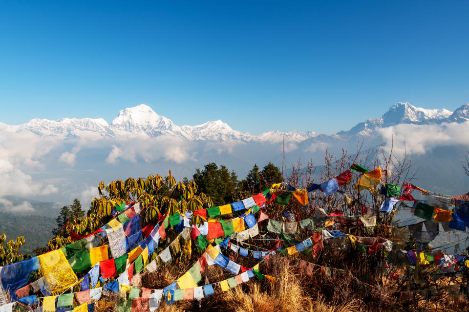 Annapurna mountain range view