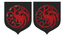 House Targaryen Sigil: left is correct, right is wrong.