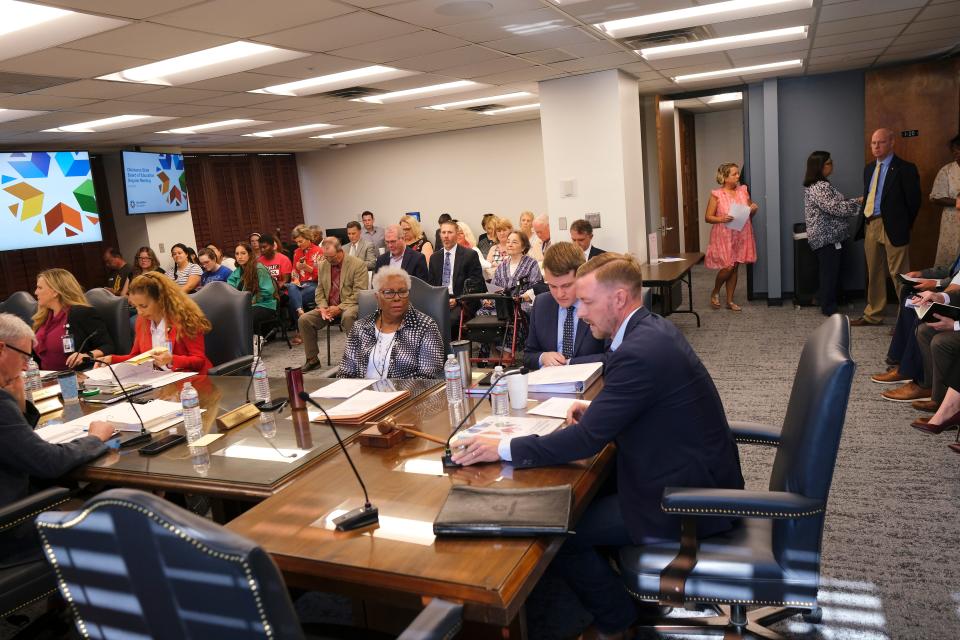 Ryan Walters, Oklahoma State Superintendent of Public Instruction, at the Oklahoma State Board of Education meeting Thursday, June 21, 2023.