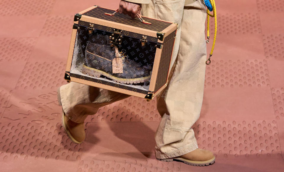 Louis Vuitton, TImberland, Pharrell WIlliams, Pharrell, Paris, Paris fashion week, men, fall 2024, men's, mens shoes