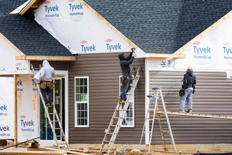 Sales of newly built homes fell 0.6% to a 617,000 annual pace in June from the previous month, according to government data released Wednesday. (Photo by Jim WATSON / AFP) (Photo by JIM WATSON/AFP via Getty Images)