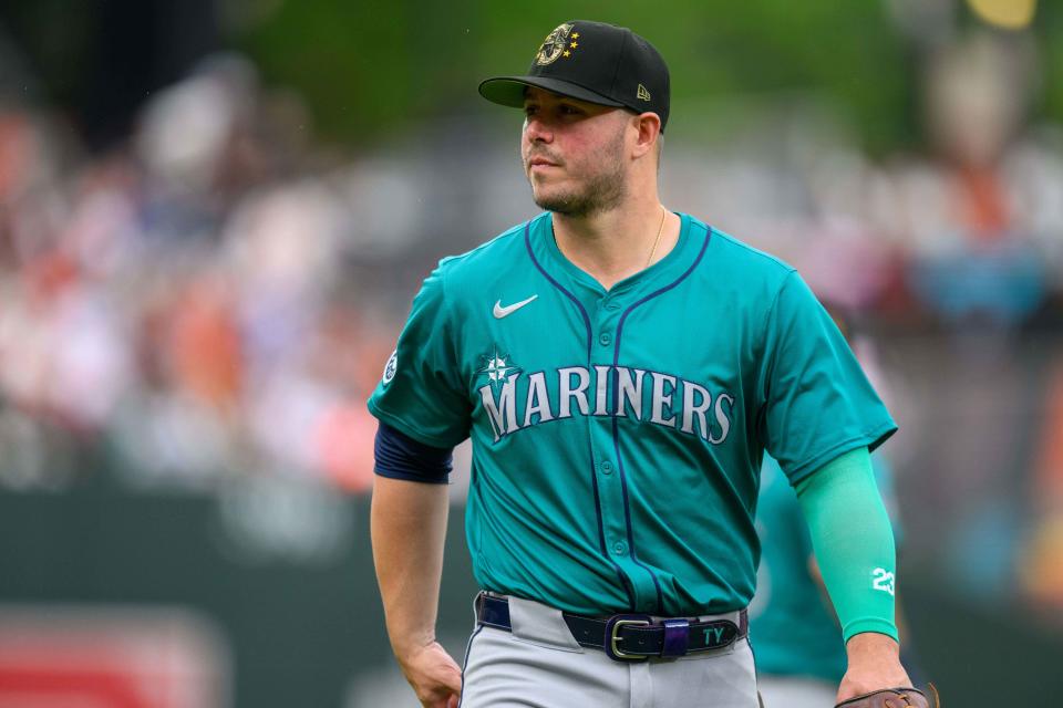 An All-Star two seasons ago, Ty France was placed on waivers by the Mariners. (Reggie Hildred/Reuters)