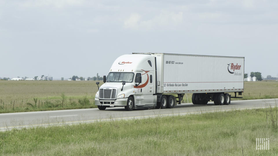 Ryder executives see a possible low point in the freight market having been reached. (Photo: Jim Allen/FreightWaves)