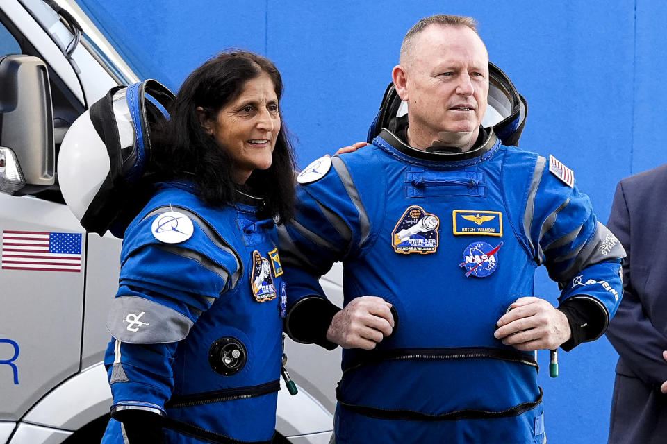 NASA astronauts Suni Williams and Butch Wilmore (John Raoux / AP file)