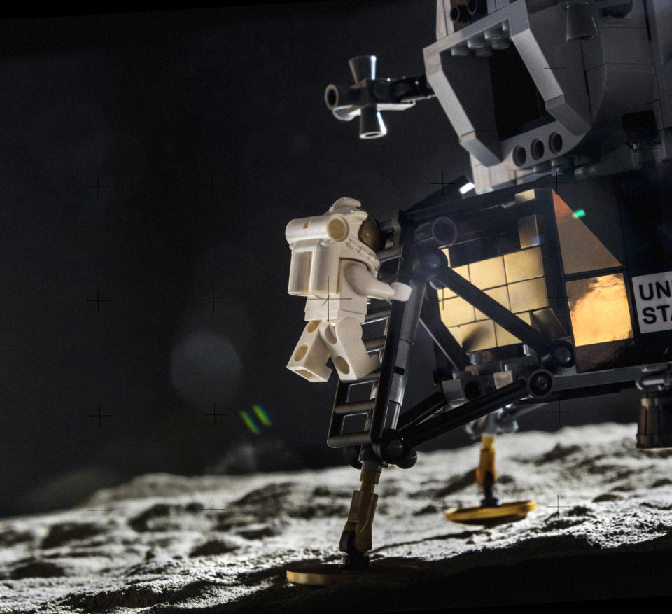 Lampert's photo of the Apollo moon landing, using Lego's Apollo 11 Lunar Lander set (