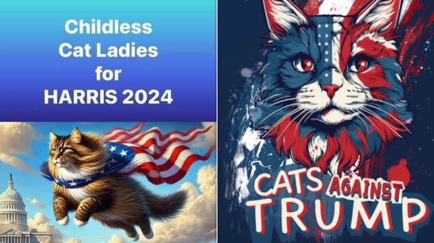 Kamala Harris seems to have locked in the cat vote.