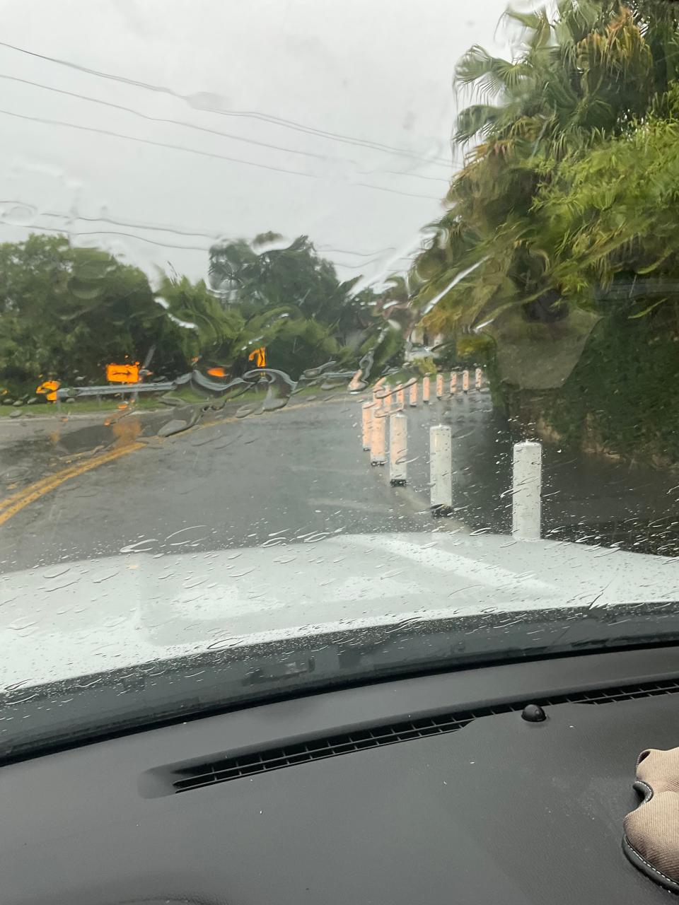 Crews reported that most roads in Siesta Key are underwater.