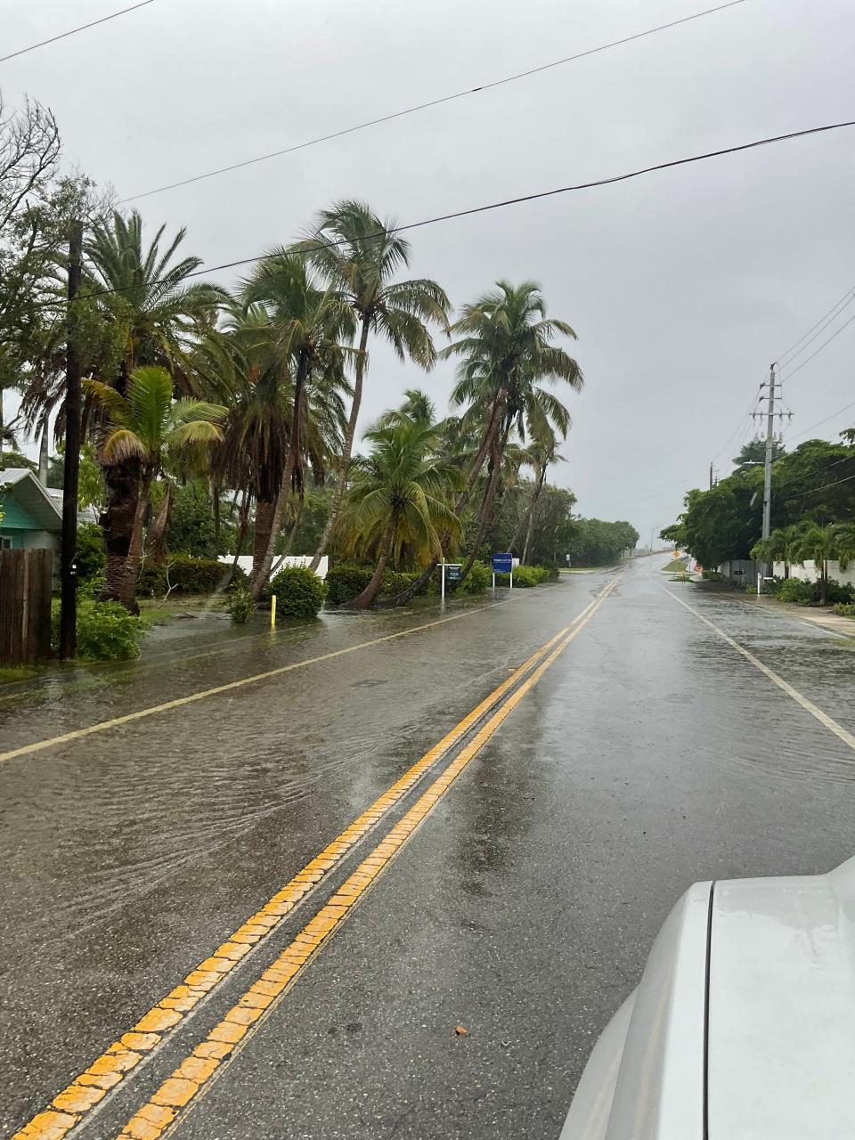 Crews reported that most roads in Siesta Key are underwater.