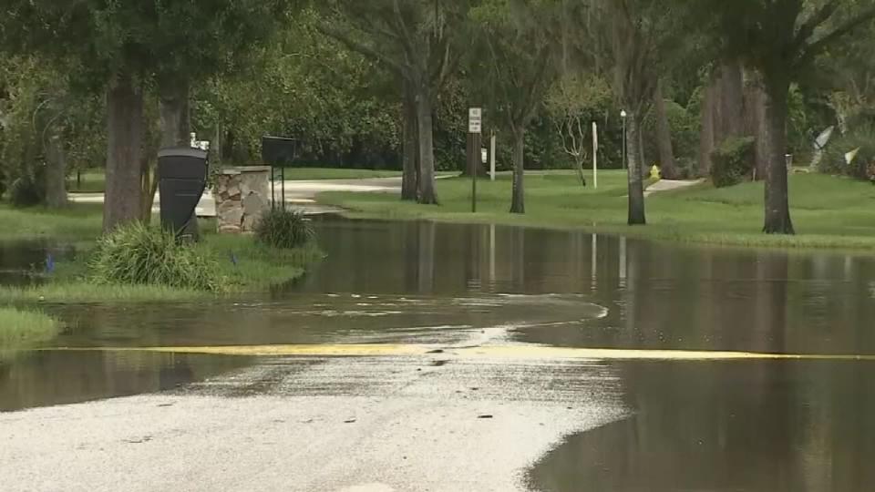 Longwood neighborhood Shadowbay is seeing standing water.