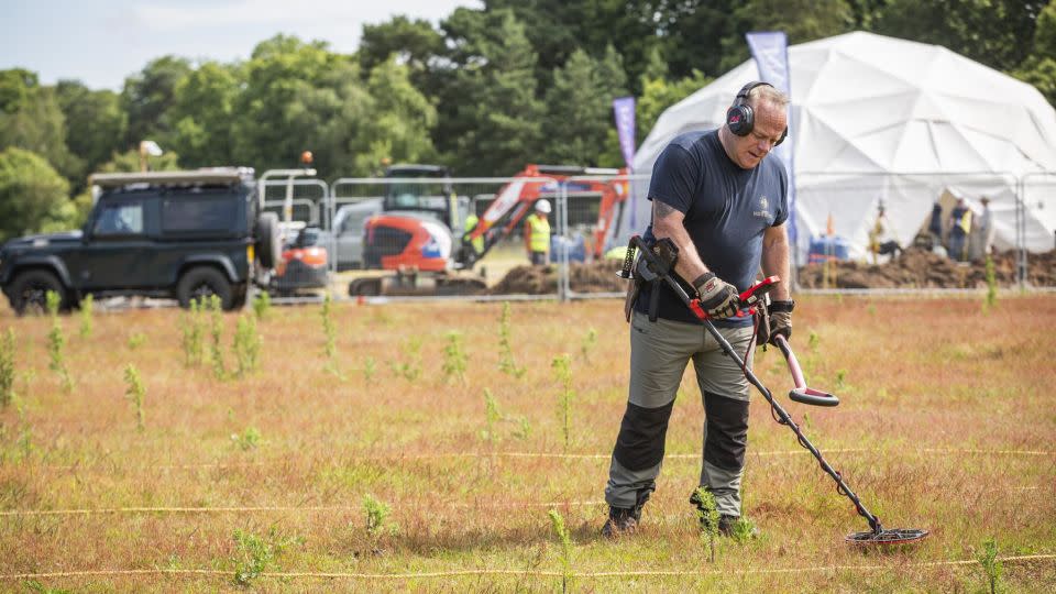 A full metal-detecting survey of Garden Field has now been completed. - James Dobson/National Trust Images