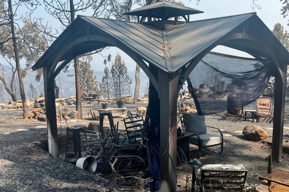 Ken Baker's property was destroyed in the Park fire.  (Courtesy Ken Baker)