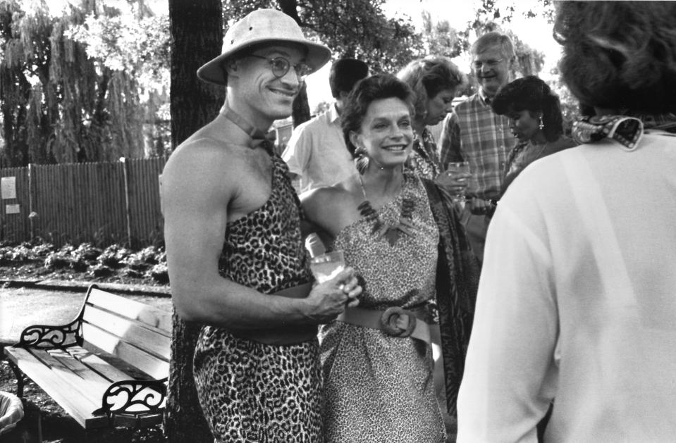 Bill Baxter and his wife, Ginger, attend the Zoofari benefit on June 9, 1990, at the Knoxville Zoo. (Connie Grosch/News Sentinel)