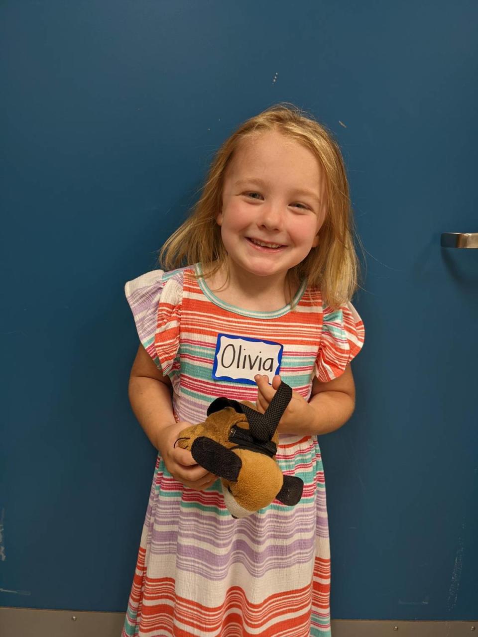 Olivia R. Doane, 5, of Ferndale, shown on her first day of kindergarten at Eagleride Elementary School in during the 2022-2023 school year. Doane died March 8, 2023, from a fentanyl overdose. Three people, including her parents, were sentenced to prison for their roles in the girl’s death.